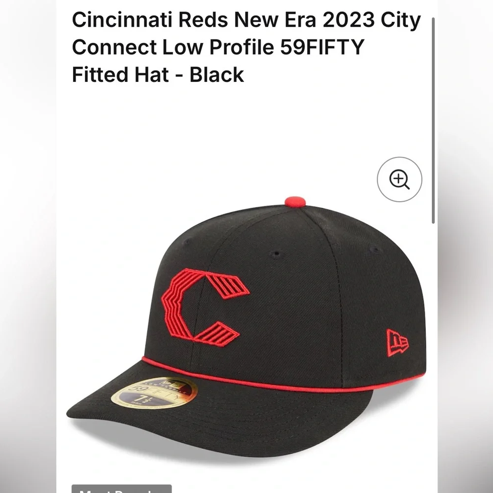 Cincinnati Reds Fitted Hat (7 1/4) - Picture 1 of 4